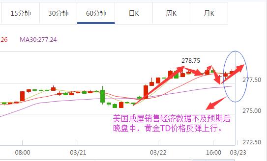 黄金TD小时图